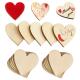 爱心木片儿童diy手工材料装 饰场景挂牌空白手写绘画涂鸦心形木板