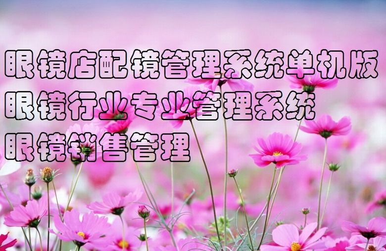 眼镜店配镜管理系统单机版眼镜行业专业管理系统眼镜销售管理
