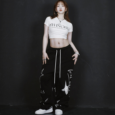 hiphop美式复古休闲裤