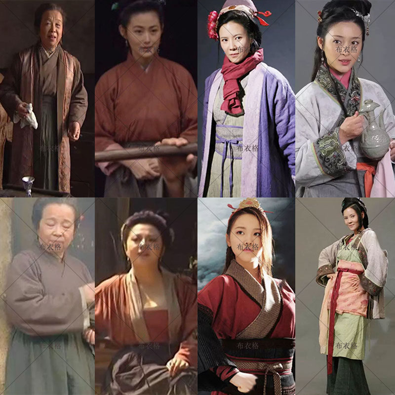 影视装水浒传古装宋朝女古装侠女服武侠棉麻群演古装剧组妇人古装