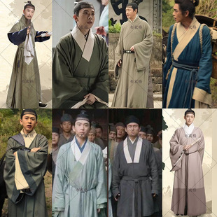 影视明朝制书生服官服公子服显微镜下的大明男棉麻长袍演出服装