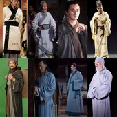 老百姓官员服大臣服棉麻古装 影视古装 春秋战国孔子李时珍曹操同款