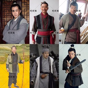 秦汉朝唐朝樵夫渔民棉麻男士古装老百姓打更农民群演贩夫走卒服装