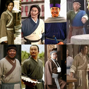 武林外传影视古装男群演白展堂吕秀才邢捕头李大嘴棉麻演出服