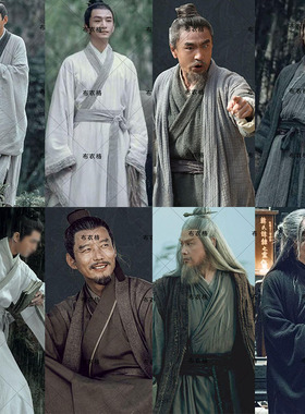 雪中悍刀行徐凤年仙侠服侠客服男士汉服白色棉麻剑客服刀客演出服