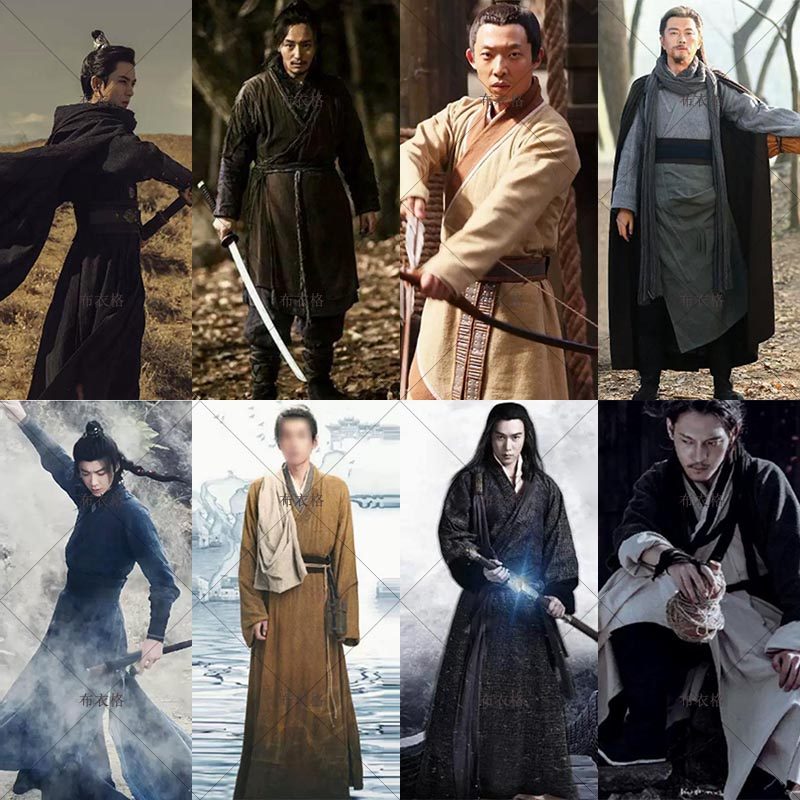 影视古装男士武侠剑客侍卫护卫棉麻侠客服剧组群演舞台话剧演出服,女装/女士精品,民族服装/舞台装,淘宝优惠券,粉丝福利购,淘宝优惠卷