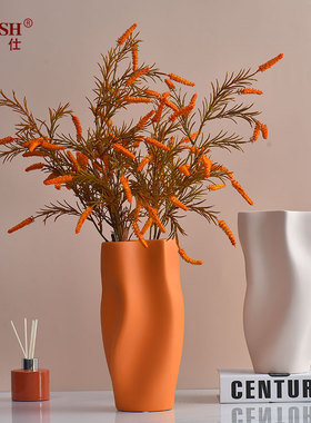 现代简约创意陶瓷花瓶摆件客厅插鲜花水培养餐桌花艺干仿真花