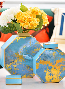 轻奢创意陶瓷摆件 卧室书房创意装饰摆件客厅陶瓷摆饰