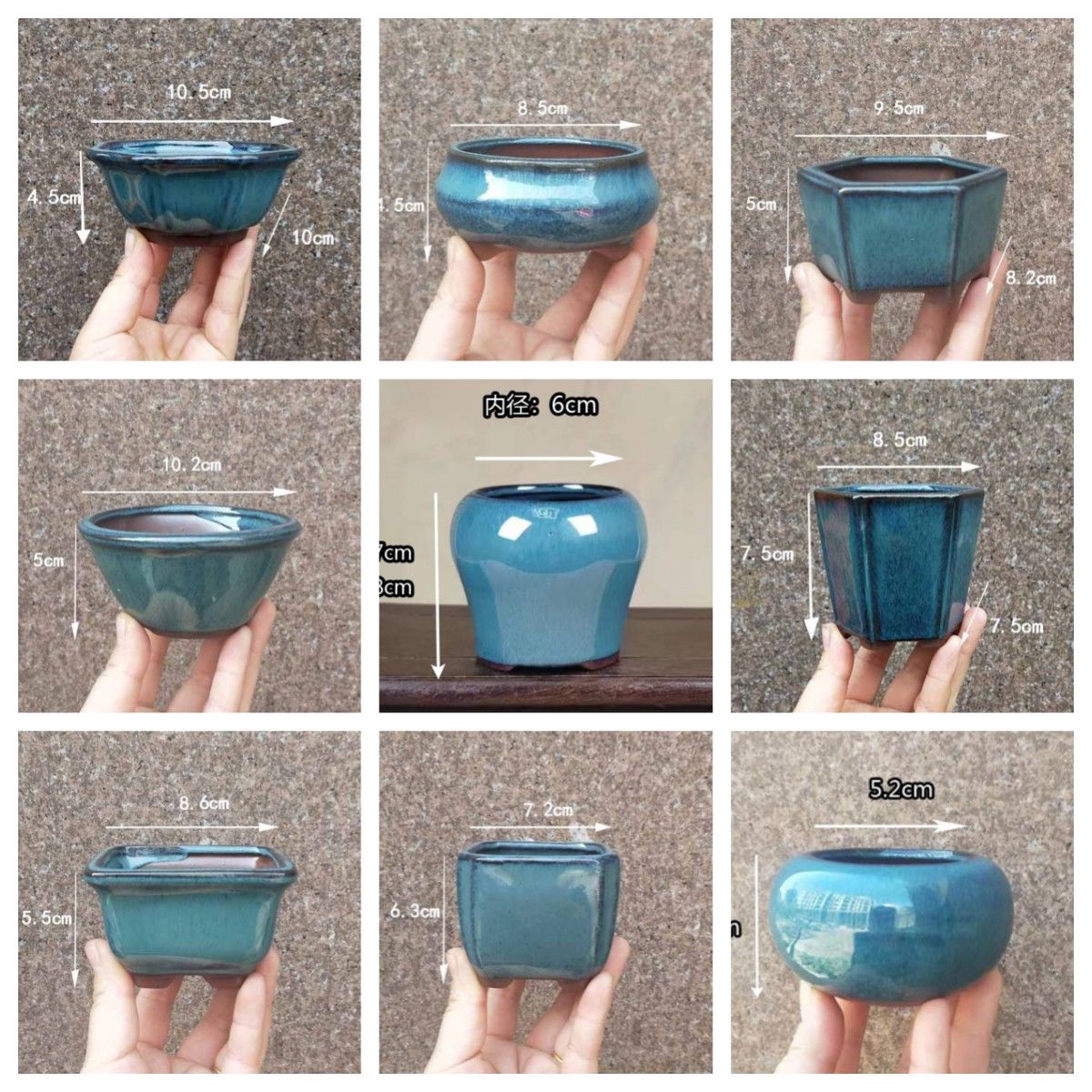 宜兴紫砂元包邮微型小花盆