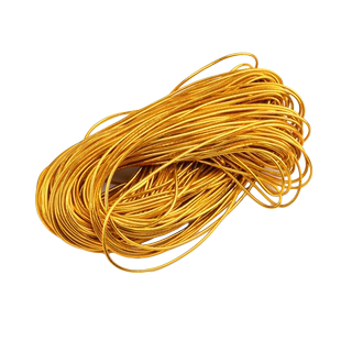 金银色圆松紧带弹力线橡筋绳礼品盒服装标签吊牌绳橡皮筋细皮筋