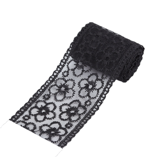 米色网纱蕾丝布料花边辅料配件diy窗帘衣服裙摆镂空布艺装饰材料