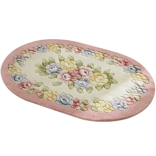 玫瑰剪花地垫卧室浴室门垫进门脚垫家用卫生间门口吸水防滑垫子