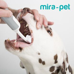 可用于猫咪. 德国Mira Pet宠物狗牙齿清洁超声波震动牙刷套装