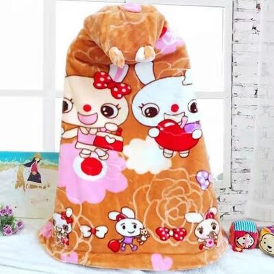 婴儿毛毯双面绒双层加厚云毯新生儿童小孩秋冬季盖毯幼儿园抱被i.