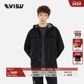 明星同款 EVISU KURO 男士 海鸥刺绣外套