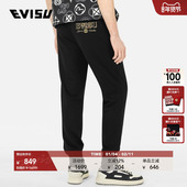 EVISU 卫裤 男士 商标织锦贴花运动潮流休闲时尚