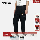 海鸥刺绣标志印花休闲裤 EVISU 男士 2ESHTM3PT191RXCT