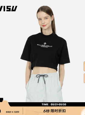 EVISU KURO  女士凸印Logo短袖卫衣2ESGNW3SW452BZCT