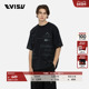 EVISU T恤 海鸥绣花宽松水洗街头百搭短袖 KURO 男士