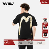 EVISU福神男士 大M和家花印花T恤2ESHTM5TS1215RXCT