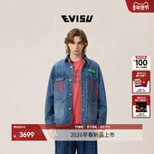 男大M图案工装 EVISU福神 2026年春新款 牛仔外套2ESEJM6DJ6001RXDN