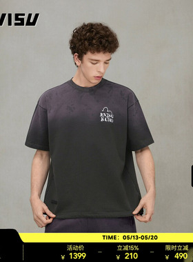 EVISU KURO男士商标刺绣卫衣2ESGNM5WS5107OSCT