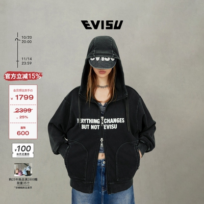 EVISU福神口号印花卫衣