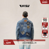 EVISU福神 海鸥刺绣牛仔夹克外套 男士 2026年春季 新款