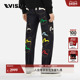 EVISU 海鸥印花口袋潮流休闲标准直筒牛仔裤 冬季 男士