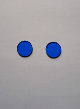 光学玻璃 青蓝色玻璃 QB12 460nm 长波通滤光 玻璃 42*30*1mm