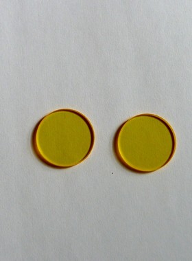 JB510光学黄色玻璃金玻滤光片 510nm后通过 前截止 25*2mm