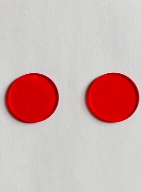 580，580nm滤镜 光学 橙色滤光片 橙色玻璃  Φ25*2mm