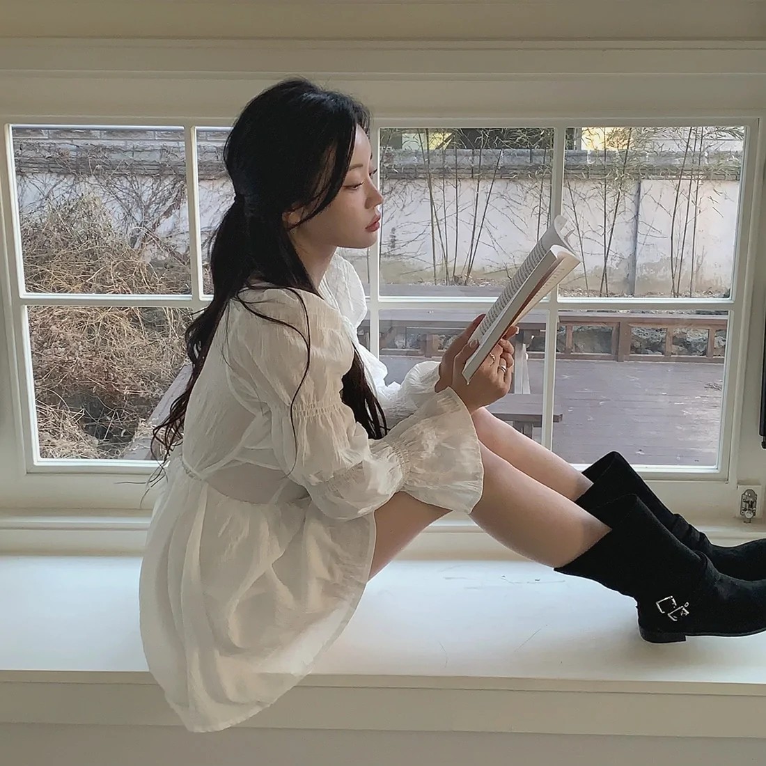 韩国chic法式气质设计感荷叶边泡泡公主袖小个子短款连衣裙,女装/女士精品,连衣裙,淘宝优惠券,粉丝福利购,淘宝优惠卷