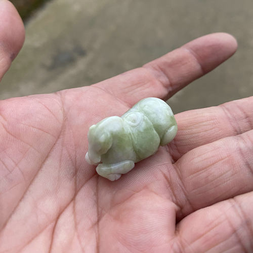 陕西蓝田玉生肖马吊坠兵马俑同款