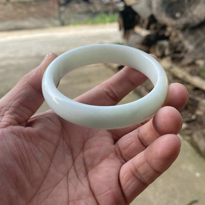 精品细料西安蓝田玉手镯带证书