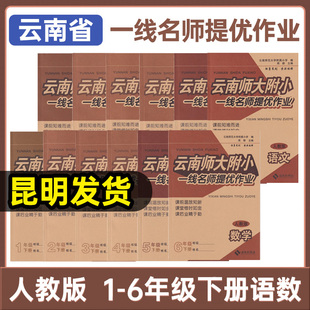 新教材版云南师大附小一线名师提优作业一二三四五六123456年级上下册数语文数学英语一线名师核心试卷配套练习云南省同步