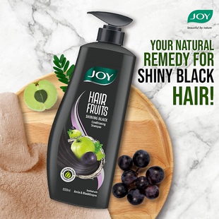 印度JOY Hair Fruits 醋栗&黑葡萄护理洗发液洗发水 闪亮光泽