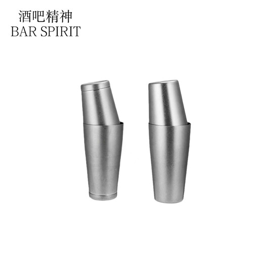 304不锈钢精抛磨砂两段调酒杯