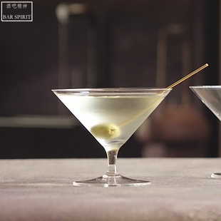 Martini 珂基马提尼杯马天尼 glass 水晶鸡尾酒杯 酒吧手工玻璃杯