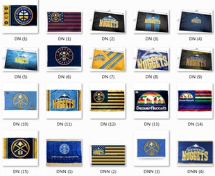 NBA Denver Nuggets Flag丹佛掘金队球迷旗帜会场壁画海报