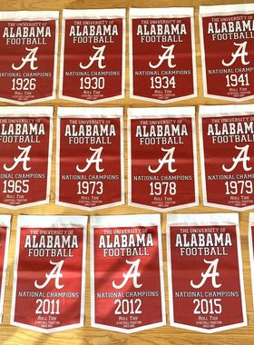 Alabama Crimson Tide Football National Champions 17 Flag