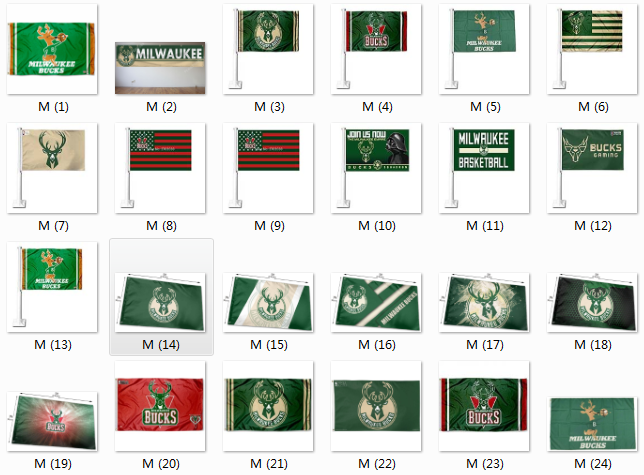 milwaukee bucks home flag密尔沃基雄鹿队球迷旗帜