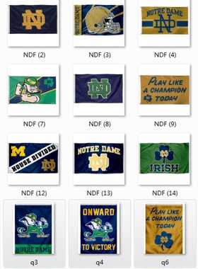 Notre Dame  House Flag圣母院大学旗帜