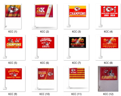 Kansas City Chiefs Car Flag堪萨斯城酋长队球迷装饰旗帜车旗