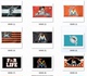 Miami Marlins House MLB Flag迈阿密马林鱼队球迷装 饰旗帜车旗