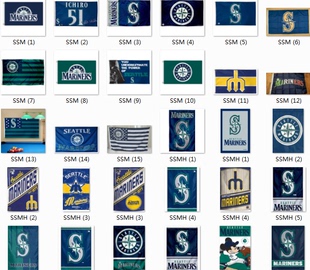 Flag西雅图水手队海报旗帜车旗 Baseball Mariners Seattle