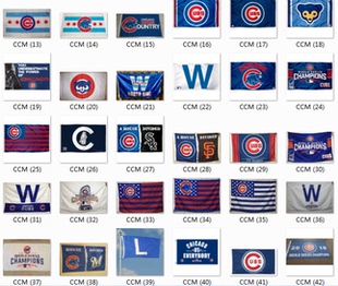 Chicago Cubs MLB House Flag芝加哥小熊队海报旗帜车旗