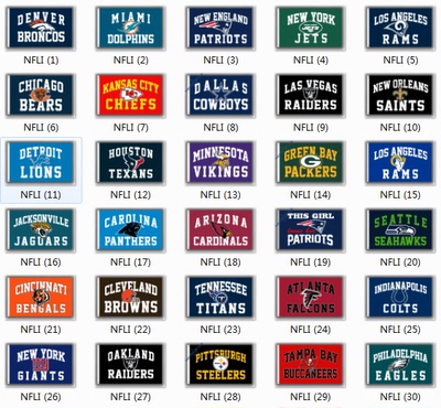 Football Team Flag NFL橄榄球队球迷俱乐部学生宿舍装饰旗帜挂毯