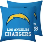 Chargers San Diego pillowcase圣地亚哥闪电队球迷抱枕套DIY抱枕