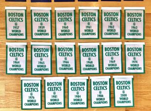 Boston NBA Celtics Flag波士顿凯尔特人冠军旗帜球迷会场壁画